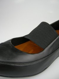 画像1: FitFlop　フィットフロップ  ドゥエ レザー ＤＵＥ　Ｍ－Ｊ（leather）　ブラック【セール】【５０％ＯＦＦ】　【日本正規品】