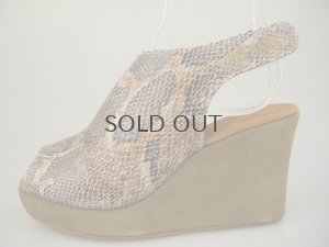 画像1: ノーネーム/ＮＯ　ＮＡＭＥ　JUANITA 　ＮＥＷ　ＣＬＯＧ　SNAKE　ＴＡＵＰＥ【サンダル】　【４０％ＯＦＦ】 (1)