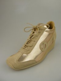 画像1: ノーネーム/ＮＯ　ＮＡＭＥ　ＹＯＫＯ　ＺＩＰ　ＪＯＧ　ＢＵＺＺ　ＧＯＬＤ/ＩＶＯＲＹ　スニーカー　靴【期間限定SALE】【３０％ＯＦＦ】 