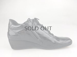 画像2: 【限定ＳＡＬＥ】【３０％ＯＦＦ】ノーネーム/ＮＯ　ＮＡＭＥ　ＹＯＫＯ　ＺＩＰ　ＪＯＧ　ＣＲＯＣＯ　ブラック 靴　スニーカー (2)