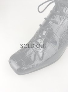 画像4: 【限定ＳＡＬＥ】【３０％ＯＦＦ】ノーネーム/ＮＯ　ＮＡＭＥ　ＹＯＫＯ　ＺＩＰ　ＪＯＧ　ＣＲＯＣＯ　ブラック 靴　スニーカー (4)