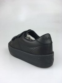 画像3: 【期間限定SALE】【３０％ＯＦＦ】ノーネーム/ＮＯ　ＮＡＭＥ　PLATO　M　STRAPS　レザー　ブラック スニーカー　靴　