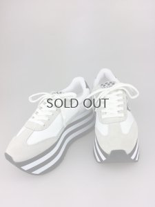 画像2: 【期間限定SALE】【４０％OFF】ノーネーム/ＮＯ　ＮＡＭＥ　ＦＬＥＸ 　L　ＪＯＧ　ナイロン  ホワイト  靴　スニーカー (2)