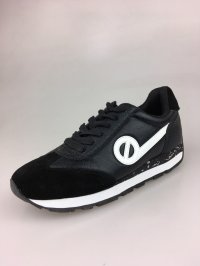 画像1: 【期間限定SALE】ノーネーム/ＮＯ　ＮＡＭＥ　ＮＡＭＥ　ＣＩＴＹ　ＲＵＮ　ＪＯＧ　SUEDE/GLINT　ブラック  靴　スニーカー