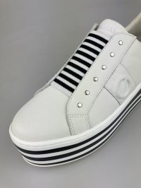 画像2: 【期間限定SALE】ノーネーム/ＮＯ　ＮＡＭＥ　BOOST EASY SNEAKER NAPPA ホワイト　靴　