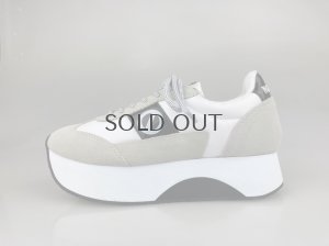 画像1: 【期間限定SALE】【３０％OFF】ノーネーム/ＮＯ　ＮＡＭＥ　FLEX M JOG SUEDE 　ホワイト　靴　 (1)