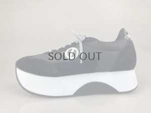 画像1: 【期間限定SALE】【３０％OFF】ノーネーム/ＮＯ　ＮＡＭＥ　FLEX M JOG SUEDE ブラック　靴　 (1)