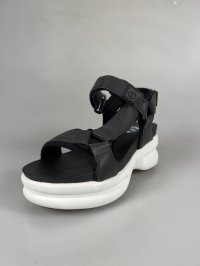 画像1: ノーネーム/ＮＯ　ＮＡＭＥ　ＮＡＭＥ　CONCRETE　SANDAL　ブラック　 靴　サンダル