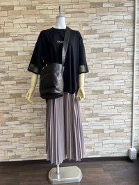 画像2: 【期間限定１０％OFF】【７月５日まで】les basiques(レ バシック)　２WAY　レザートート　ブラック