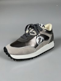 画像1: 【期間限定３０％OFF】ノーネーム/ＮＯ　ＮＡＭＥ　PUNKY JOGGER ALUX/SUEDE　シルバー　靴　スニーカー