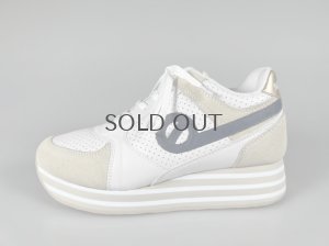 画像1: 【期間限定SALE】【３０％OFF】ノーネーム/ＮＯ　ＮＡＭＥ　PARKO JOGGER SOFT/SUEDE/CURL　レザー　ホワイト　靴　スニーカー (1)