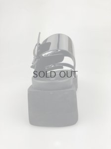 画像8: 【期間限定SALE】ノーネーム/ＮＯ　ＮＡＭＥ　JULY BUCKLE　エナメル サンダル　ブラック　靴　サンダル (8)