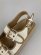 画像4: 【予約品】【２０２２年４月末入荷予定】【１，０００円引き】ノーネーム/ＮＯ　ＮＡＭＥ　JULY BUCKLE サンダル　NATURAL　靴　サンダル (4)