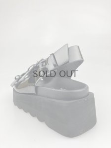 画像6: 【期間限定SALE】ノーネーム/ＮＯ　ＮＡＭＥ　JULY BUCKLE　エナメル サンダル　ブラック　靴　サンダル (6)