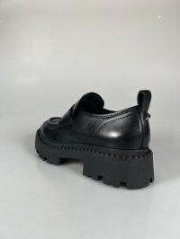 画像3: 【期間限定２０％OFF】　ASH（アッシュ）【GENIAL STUD】厚底レザーローファー　ブラック