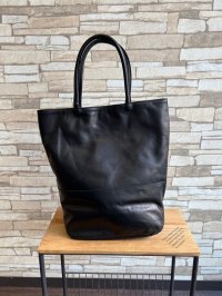 画像1: les basiques(レ バシック)　レザートート（大）　レザーバック　　ブラック