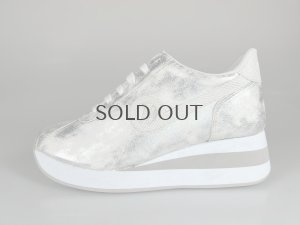 画像1: 【期間限定１０％OFF】【新作入荷】ノーネーム　NO NAME　SPEED ZIP JOG 　DUSTY　シルバー/ホワイト　靴　スニーカー　厚底 (1)