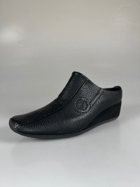 画像1: 【予約品】【２０２５年５月以降入荷】　ノーネーム/ＮＯ　ＮＡＭＥ　ＹＯＫＯ　ＣＬＯＧ　レザー　ブラック　靴　サボスリッポン