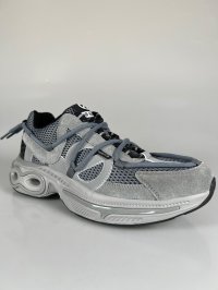 画像1: 【予約品】【2025年９月入荷予定】【メンズモデル】 ノーネーム/ＮＯ　ＮＡＭＥ　WILLO 　MESH スエード　グレー　靴　スニーカー
