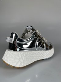 画像3: 【予約品】【2025年９月入荷予定】【レディースモデル】ノーネーム/ＮＯ　ＮＡＭＥ　CARTER  JOG  　MIRROR  シルバー　靴　スニーカー　厚底