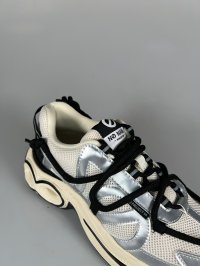 画像2: 【予約品】【2025年９月入荷予定】【メンズモデル】 ノーネーム/ＮＯ　ＮＡＭＥ　WILLO 　RUNNER M MESH 　シルバー　靴　スニーカー