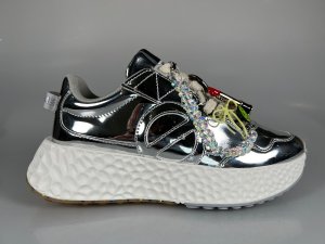 画像1: 【予約品】【2025年９月入荷予定】【レディースモデル】ノーネーム/ＮＯ　ＮＡＭＥ　CARTER  JOG  　MIRROR  シルバー　靴　スニーカー　厚底 (1)