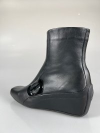 画像3: 【予約品】【２０２５年９月入荷予定】ノーネーム/no name　ＭＩＫＯ　ＩＮ　ＺＩＰ　ＢＯＯＴ NAPPA　ブラック 　ブーツ　厚底ブーツ　　