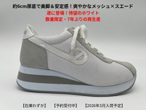 画像1: 【予約品】【２０２６年３月入荷】ノーネーム　NO NAME　SPEED ZIP JOG 　メッシュ　ホワイト　靴　スニーカー　厚底 (1)