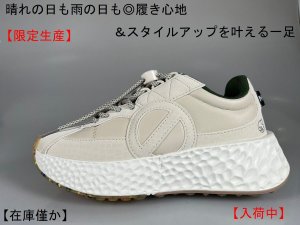 画像1: 【防水仕様】【レディースモデル】ノーネーム/ＮＯ　ＮＡＭＥ　CARTER  RUNNER 　KROCO GOMME DOVE　　靴　スニーカー　厚底 (1)