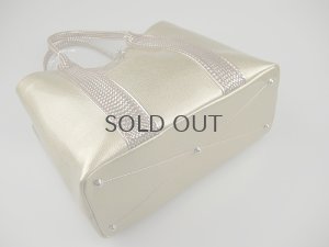 画像4: マミューズ/Ｍ’ＡＭＵＺ  キラキラエナメルトート　Ｌサイズ　シャンパンゴールド　送料無料＆代引手数料無料 (4)