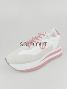 画像2: 【３０％ＯFF】ノーネーム/ＮＯ　ＮＡＭＥ　ＦＬＥＸ　ＪＯＧ　ナイロン　ホワイト/レッド　靴　スニーカー (2)