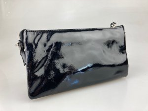 画像1: l【予約品】【2025年9月入荷】es basiques(レ バシック)　エナメルレザー3wayポシェットバッグ　ブラック (1)