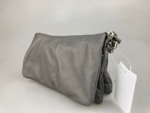画像1: 【予約品】【2025年9月入荷】les basiques(レ バシック)　レザー3wayポシェットバッグ　グレー (1)