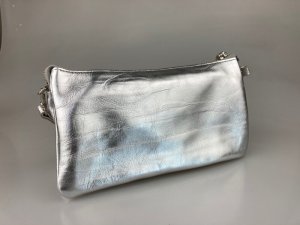 画像1: 【予約品】【2025年9月入荷】les basiques(レ バシック)　メタリックレザー3wayポシェットバッグ　シルバー (1)