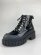 画像2: 【１，０００円引き】ノーネーム/ＮＯ　ＮＡＭＥ　KROSS　LOW　BOOTS　PATENT　CROCO　ブラック　靴　ブーツ (2)