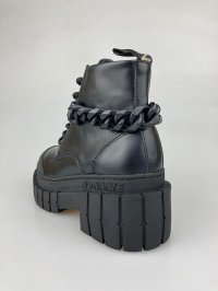 画像3: 【期間限定４０％OFF】ノーネーム/ＮＯ　ＮＡＭＥ　KROSS　BOOTS　CHAIN　BOX　CALF　ブラック　靴　ブーツ