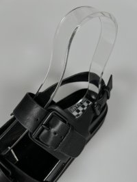 画像2: 【期間限定SALE】【３０％OFF】ノーネーム/ＮＯ　ＮＡＭＥ　SUN　BUCKLE　レザーサンダル　ブラック　靴　スニーカー